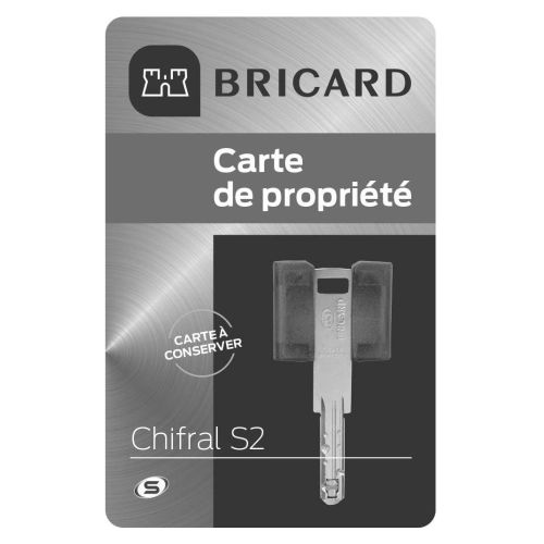 Cylindre &agrave; double entr&eacute;e CHIFRAL S2 A2P*** 30x65mm gauche - BRICARD - 7528410 pas cher Secondaire 2 L