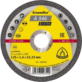 Disque à tronçonner plat KRONENFLEX Klingspor A 346 Extra 125x1,6mm - 340938 photo du produit Principale M