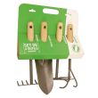 Kit de 4 petits outils avec manche en bois pour le jardin MERMIER 344022 photo du produit