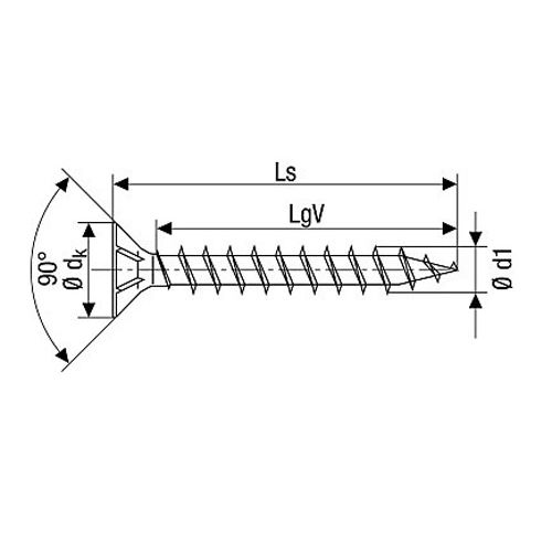 Vis universelle tête fraisée Pozidrive filetage total pointe S WIROX 3,5X35 boîte de 1000 - SPAX - 1081010350355 pas cher Secondaire 1 L