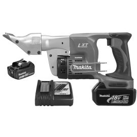 Cisaille métal LXT 18V Makita DJS130RFE + 2 batteries 3 Ah + chargeur rapide pas cher Principale M