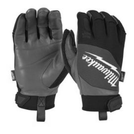 Gants américain LEATHER GLOVES Milwaukee en cuir hybrides pas cher Principale M