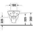 Cuvette WC suspendue COMPACT 350 x 480 mm - DURAVIT - 2211090000 photo du produit Secondaire 3 S