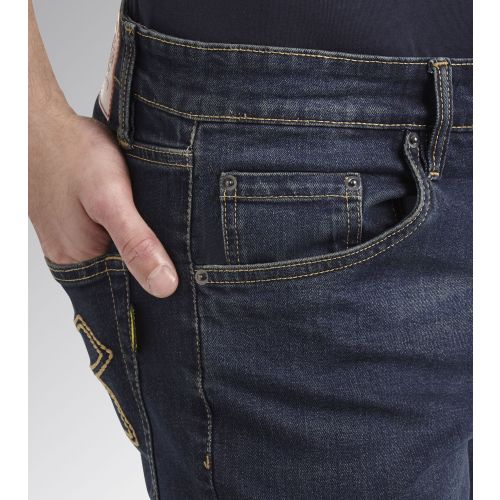 Pantalon de travail en jean STONE 5 PKT DIRTY WASHING noir délavé T38/40 (US30) - DIADORA SPA - 702.170750 pas cher Secondaire 2 L