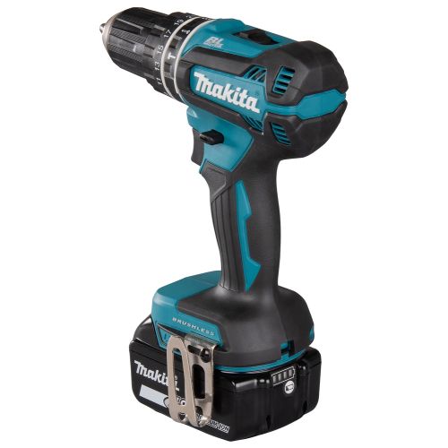 Perceuse-visseuse à percussion 18 V + 2 batteries 3 Ah + chargeur rapide coffret MAKPAC MAKITA DHP485RFJ photo du produit Secondaire 3 L