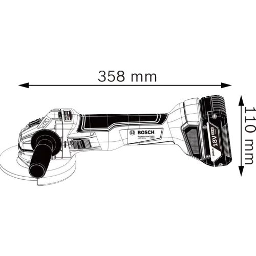 Meuleuse GWS 18V-10 + 2 batteries 5 Ah + chargeur + coffret L-BOXX BOSCH 06019J4004 photo du produit Secondaire 1 L