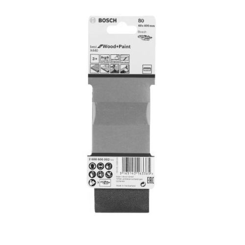 Bande abrasive pour ponceuses X440 Best for Wood and Paint grain 60 L 610mm - BOSCH - 2608606130 pas cher Secondaire 8 L