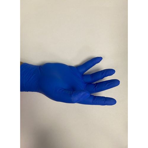Boîte de 100 gants jetables Eco nitrile non poudré bleu TL NITRILE NP photo du produit
