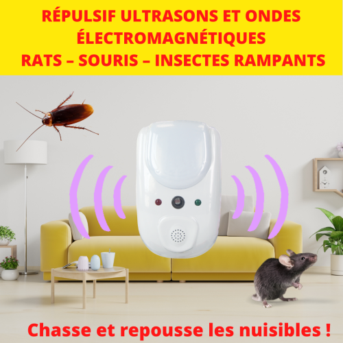 Répulsif ultrasons pour les rats et souris ondes électromagnétiques 2 en 1 ACTO REPULSIF RUS9 photo du produit Secondaire 5 L
