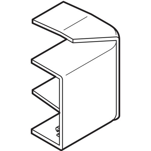 Angle plat AXIS variable 90 x 40 mm OBO BETTERMANN 6131317 photo du produit Secondaire 4 L