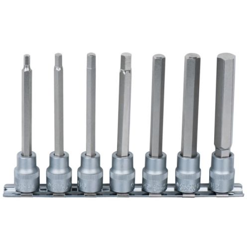 Rail de 7 douilles tournevis longues 6 pans 3/8'' 4 à 12 mm KS TOOLS 922.3897 photo du produit Principale L