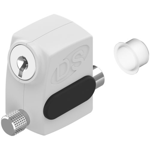 Arrêt de vantail S'HESTIA à clés identiques manuel blanc RAL 9010 - LA CROISEE DS - DS2586-036 pas cher