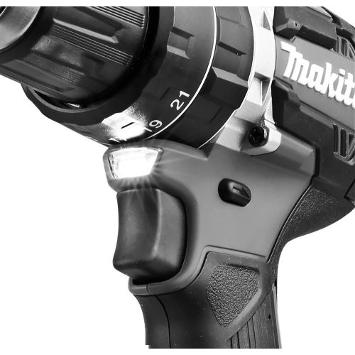Perceuse visseuse à percussion 18V + 2 batteries 5Ah + chargeur + coffret MAKPAC - MAKITA - DHP484RTJ pas cher Secondaire 4 L