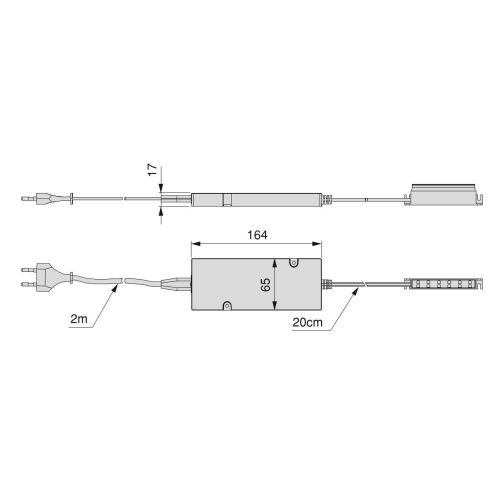 Convertisseur pour luminaire LED à tension constante 12V DC EMUCA 5147520 photo du produit Secondaire 2 L