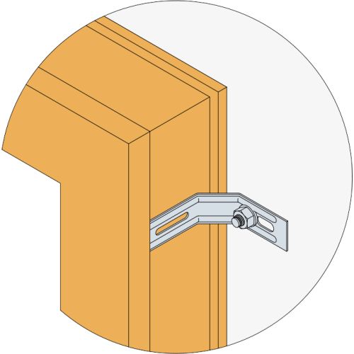 Equerre nervur&eacute;e 30x115x70x1,5mm &agrave; pan coup&eacute; - SIMPSON - ENPC115/1.5 pas cher Secondaire 1 L