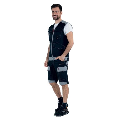 Gilet de travail TROWEL sans manches 9ATTUP noir/gris T1 LAFONT LA-9ATTUP-985-1 photo du produit Secondaire 3 L