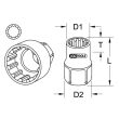 Douille traversant TRIPLEPLUS, 19 mm KS TOOLS 916.4069 photo du produit Secondaire 1 S