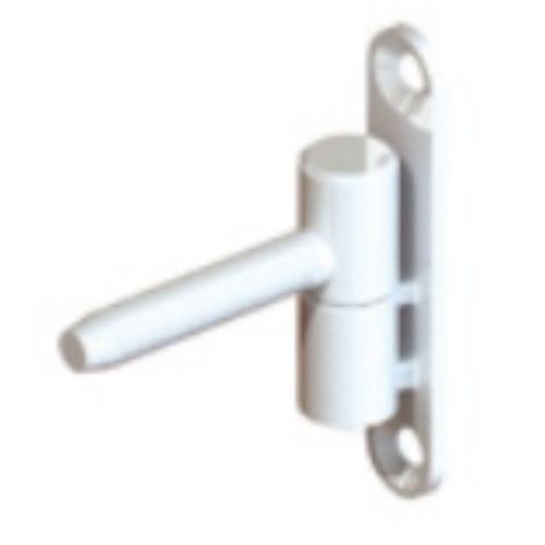 Paumelle fiche menuisé PVC diamètre 15mm hauteur 83mm époxy blanc - MONIN - 654020 photo du produit