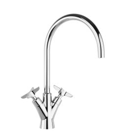 M&eacute;langeur de lavabo bec haut ADAGIO Ramon Soler 910102 chrom&eacute; - 91A306078 pas cher Principale M