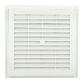 Grille d'aération Nicoll carrée blanche à fermeture avec moustiquaire pas cher Principale M