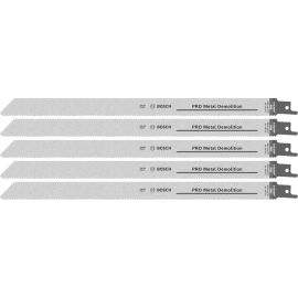 5 lames de scie sabre Bosch PRO Metal Demolition S 1225 VF 300 x 19 x 1,25 mm - 2608657409 pas cher Principale M