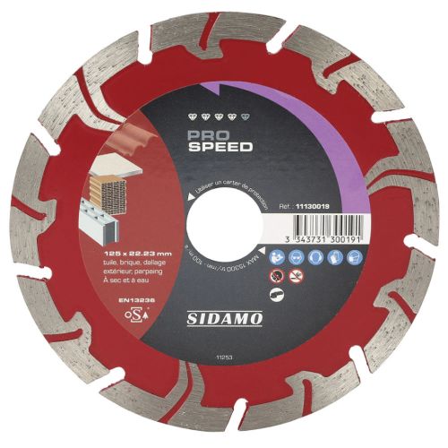 Disque diamant Sidamo Pro speed D125 - SIDAMO - 11130019 photo du produit Principale L