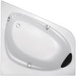 Baignoire angle ODEON UP 140x140 avec pied coussin et poignée JACOB DELAFON E6070-00 photo du produit