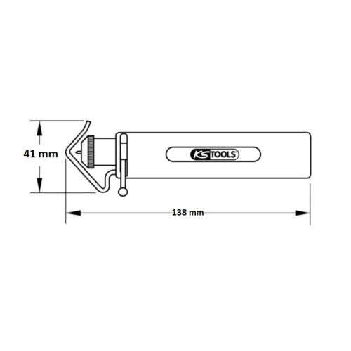Outil à dénuder les fils de 8 à 28 mm KS TOOLS 115.1256 photo du produit Secondaire 1 L