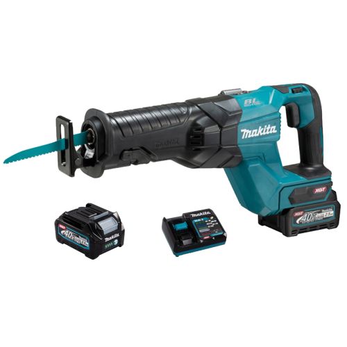 Scie sabre récipro 40 V XGT + 2 batteries 2,5Ah + chargeur rapide + coffret - MAKITA - JR001GD201 pas cher