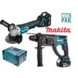 Pack 18 V 2 Outils Makita 2x5Ah (DGA504+DHR202) LOT0151 MAKPAC photo du produit