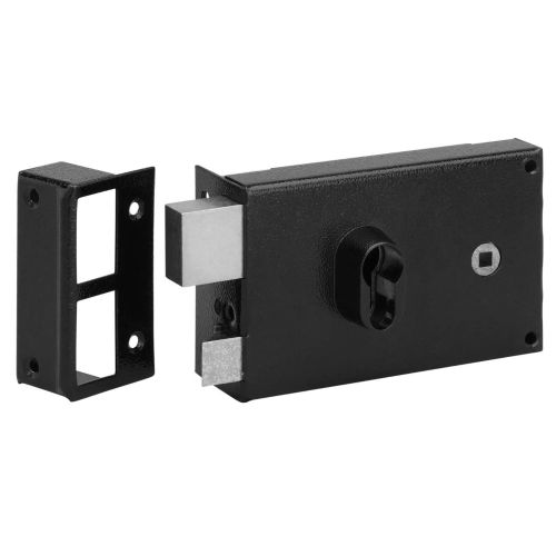 Serrure monopoint en applique horizontale à fouillot à cylindre profil européen 9762 gauche - METALUX - FE97622070 pas cher