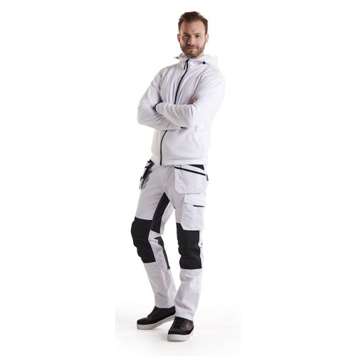 Pantalon peintre + stretch avec poches flottantes blanc/gris foncé T38 - BLÅKLÄDER - 109613301098C44 pas cher Secondaire 7 L