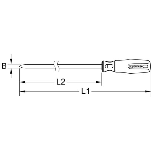 Grattoir BRONZEPLUS triangulaire 365 mm KS TOOLS 963.9532 photo du produit Secondaire 1 L