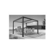Pergola autoportante bioclimatique DENVER 3x3m gris anthracite - COULEURS DU MONDE - DENVER pas cher