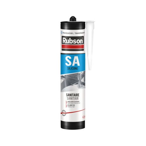 Mastic silicone sanitaire translucide 300ml - RUBSON - 165173 pas cher