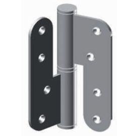 Paumelle Monin huisserie bois pour charge lourde gauche bout rond 100 x 70 mm - 632090 pas cher Principale M