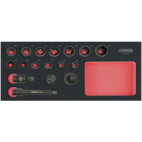 Module de douilles à chocs 1/2 '' 17 pièces KS TOOLS 713.1031 photo du produit
