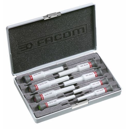 Coffret de 8 tournevis Micro-Tech® Torx® - FACOM - AEX.J2 pas cher Principale L