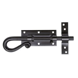 Verrou rustique Mermier 504 p&ecirc;ne forg&eacute; diam&egrave;tre 16 mm longueur 250mm plaque large avec g&acirc;che &ndash; M-506162 pas cher Principale M