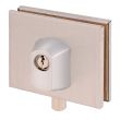 Serrure basse en applique double entrée pour porte glace inox poli HERACLES NM6041100H photo du produit Secondaire 1 S