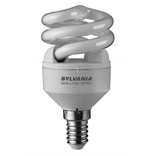Lampe fluo-compacte MINI-LYNX SPIRAL Fast-Start 827 E14 8 W SYLVANIA 0035219 photo du produit Secondaire 1 L