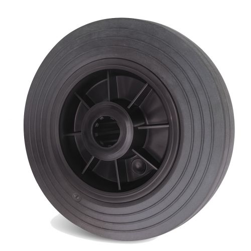 Roue Manutal bandage caoutchouc noir 200mm - GUITEL HERVIEU - 700185 pas cher