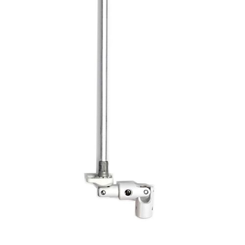 Sortie de caisson 30° pliable à tige d'entrainement hexagonale en acier + platine nylon 30 x 30 mm blanc CHERUBINI 80717032V1316 photo du produit