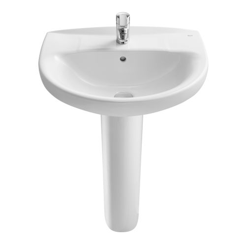 ZOOM - Lavabo sur colonne POLO Lg : 63cm Porcelaine Blanc