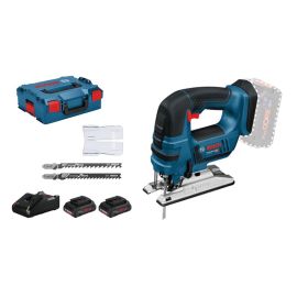 Scie sauteuse 18V Bosch GST 18 V-LI B + 2 batteries ProCORE18V 4.0 Ah + chargeur GAL 18V-40 + L-BOXX - 06015A610Q pas cher Principale M