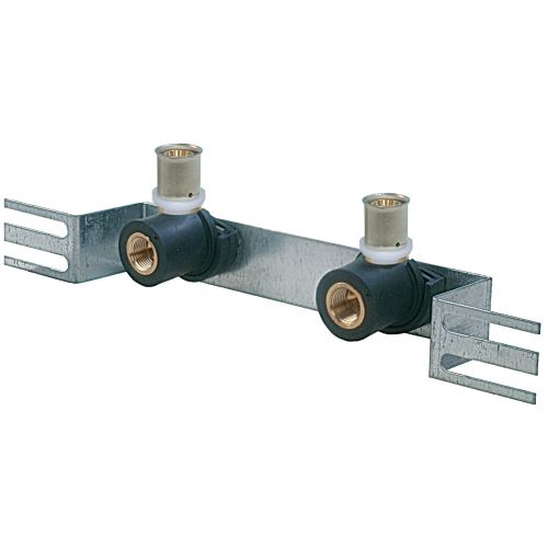 Support montage avec 2 appliques distance 153mm 16x2 F1/2'' - COMISA - 87.54.030 pas cher