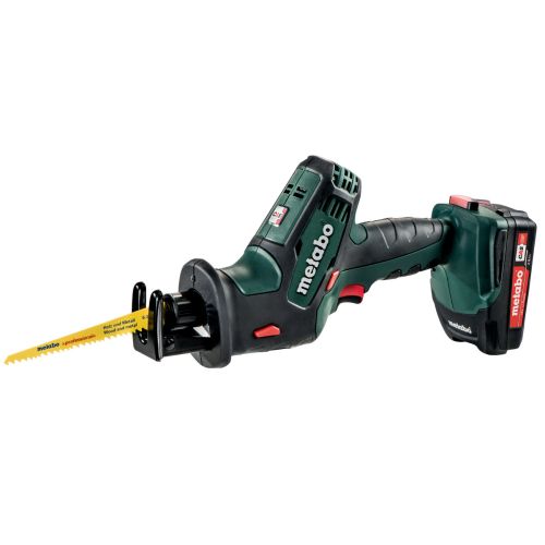 Scie sabre 18V SSE 18 LTX + 2 batteries 2 Ah + chargeur ASC 55 + coffret metaBox METABO 602266500 photo du produit