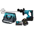 Malaxeur 18 V Li-Ion LXT + 2 batteries 5 Ah + chargeur en sacoche MAKITA DUT130RTE photo du produit