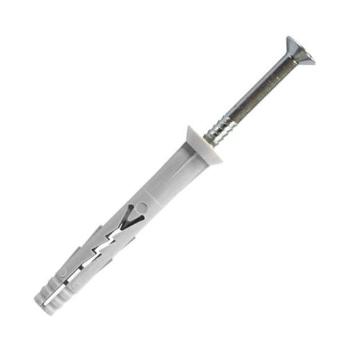 chevilles à frapper nylon clou tête fraisée 8X45mm boîte de 50 - SCELL-IT - yzf8045 pas cher