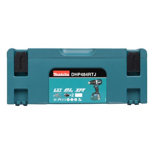 Perceuse visseuse à percussion 18 V + 2 batteries 5 Ah + chargeur + coffret MAKPAC MAKITA DHP484RTJ photo du produit Secondaire 13 L